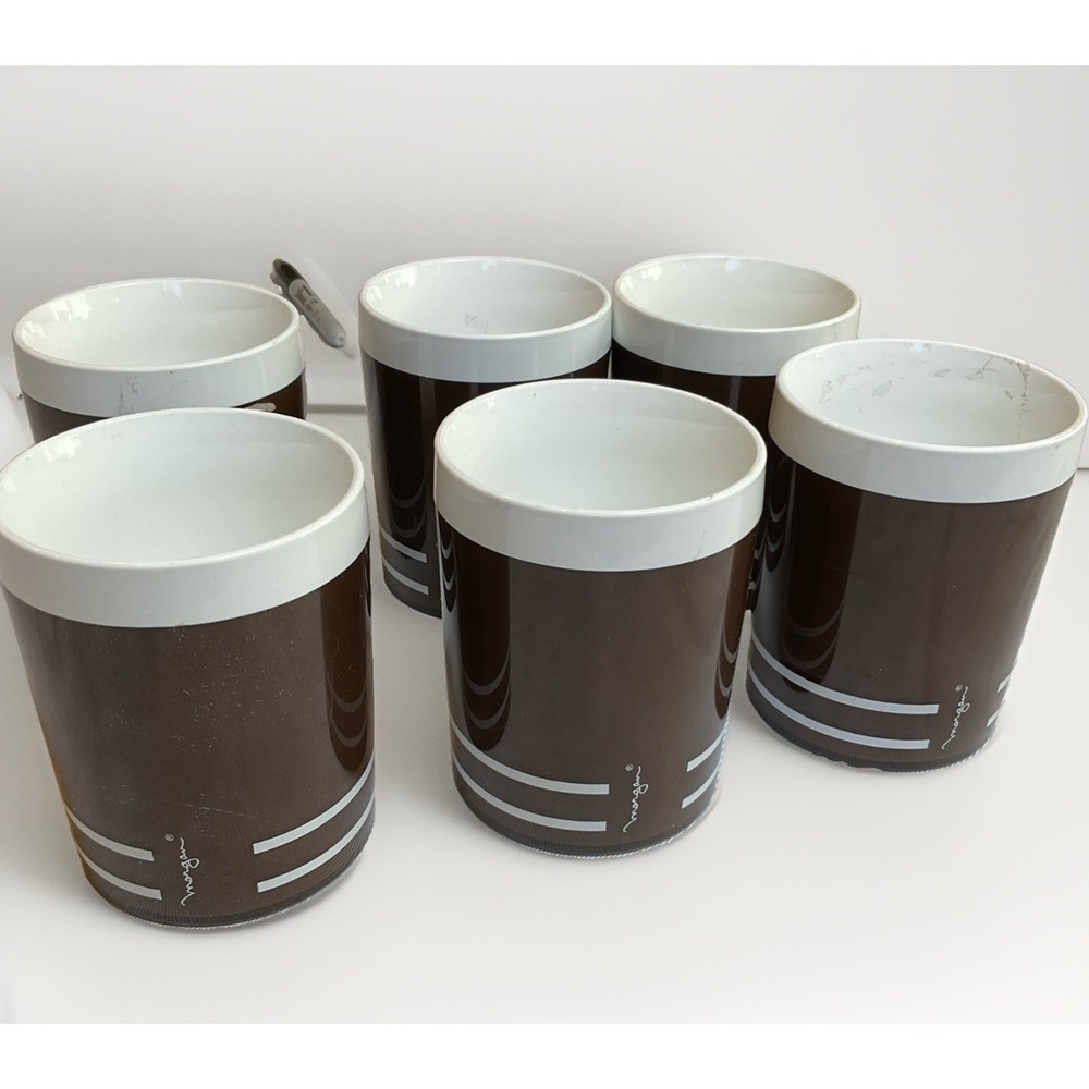 MCM Morgan & Co Tumblers Vintage‎ 70s Insulated Plastic Made In USA Contemporary